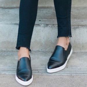NAYA X FREE PEOPLE Yvonne Black Leather Sneaker